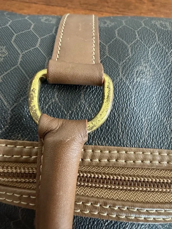 Christian Dior Honeycomb Boston Bag Brown & Tan with COA - Picture 14 of 16